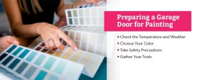 tips for preparing a garage door for painting