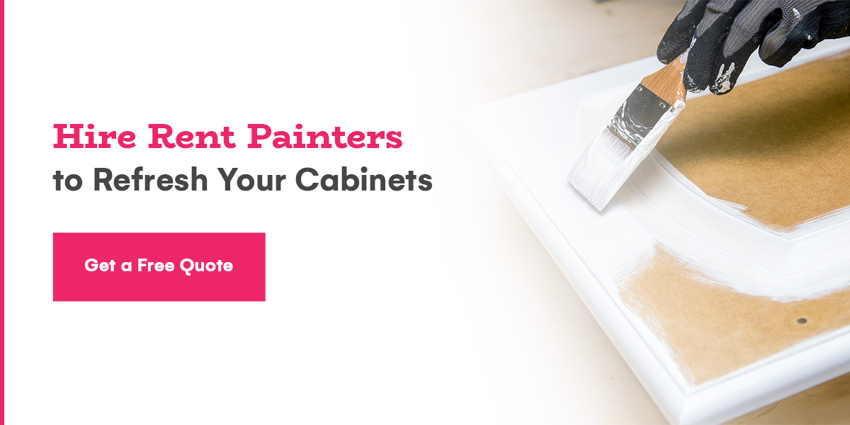 Hire Rent Painters to refresh your cabinets
